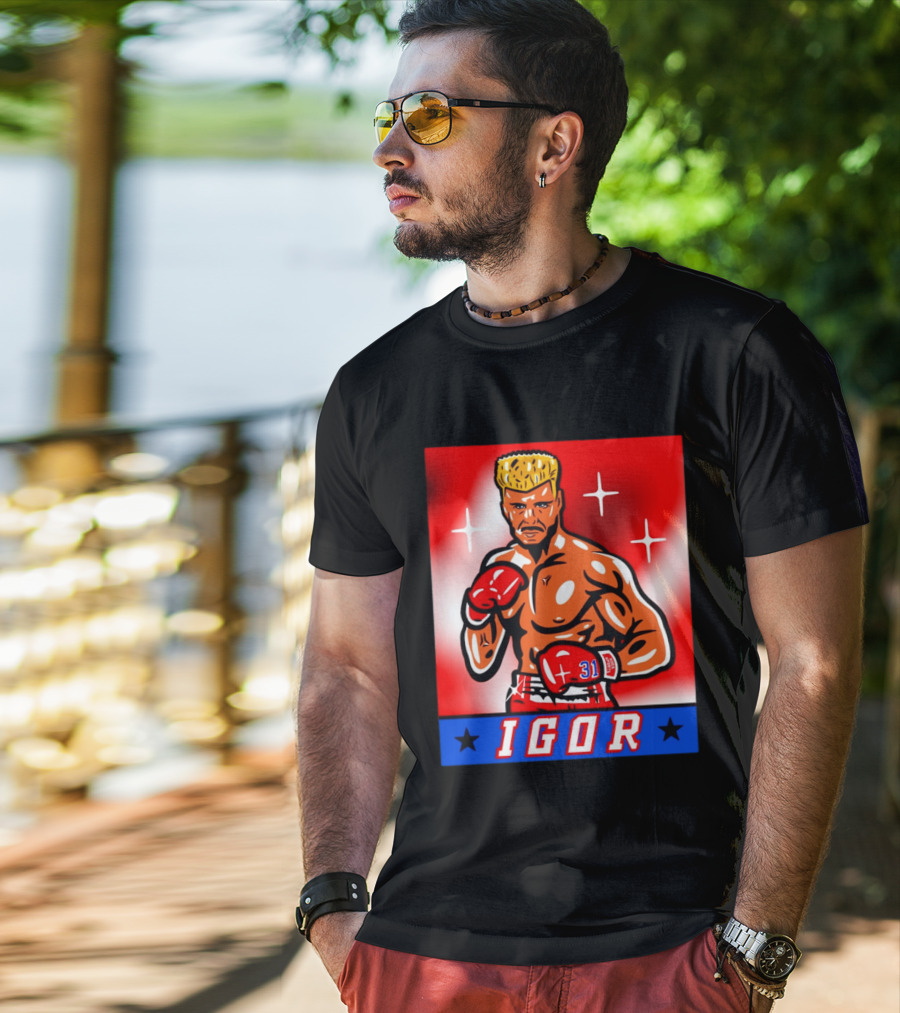 Igor Drago I Must Break You New York Rangers Boxing T-Shirt