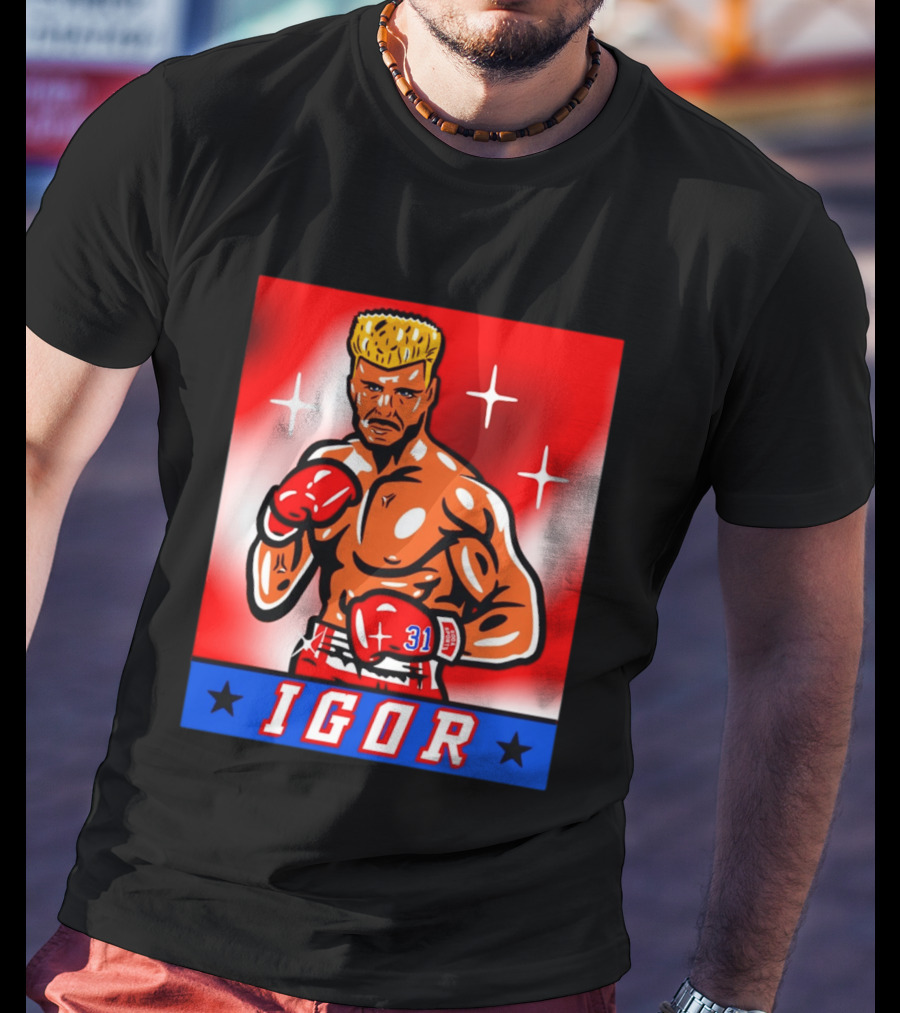 Igor Drago I Must Break You New York Rangers Boxing T-Shirt