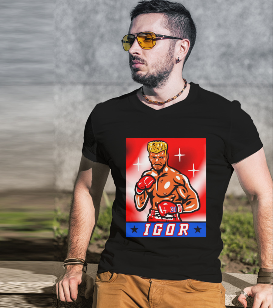 Igor Drago I Must Break You New York Rangers Boxing T-Shirt