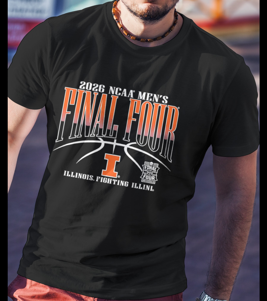 2026 NCAA Men's Final Four Illinois Fighting Illini Basketball T-Shirt
