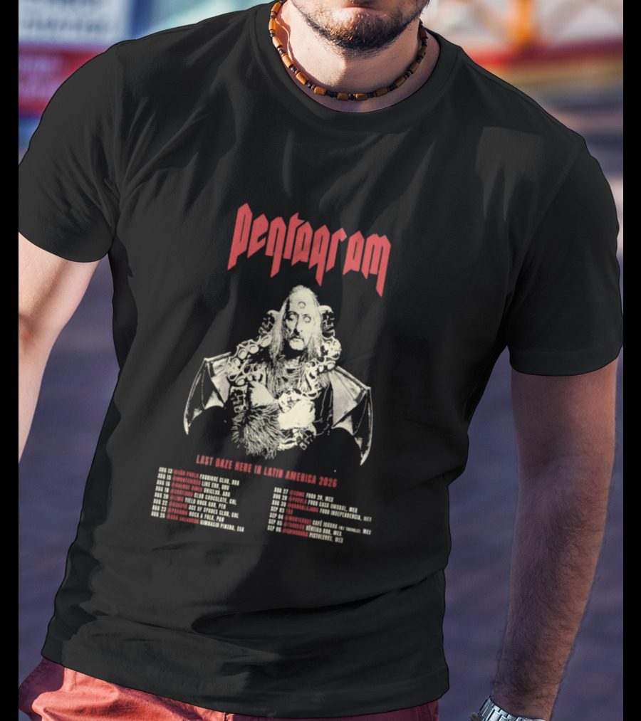 Pentagram Last Daze Here Latin America Tour 2026 T-Shirt