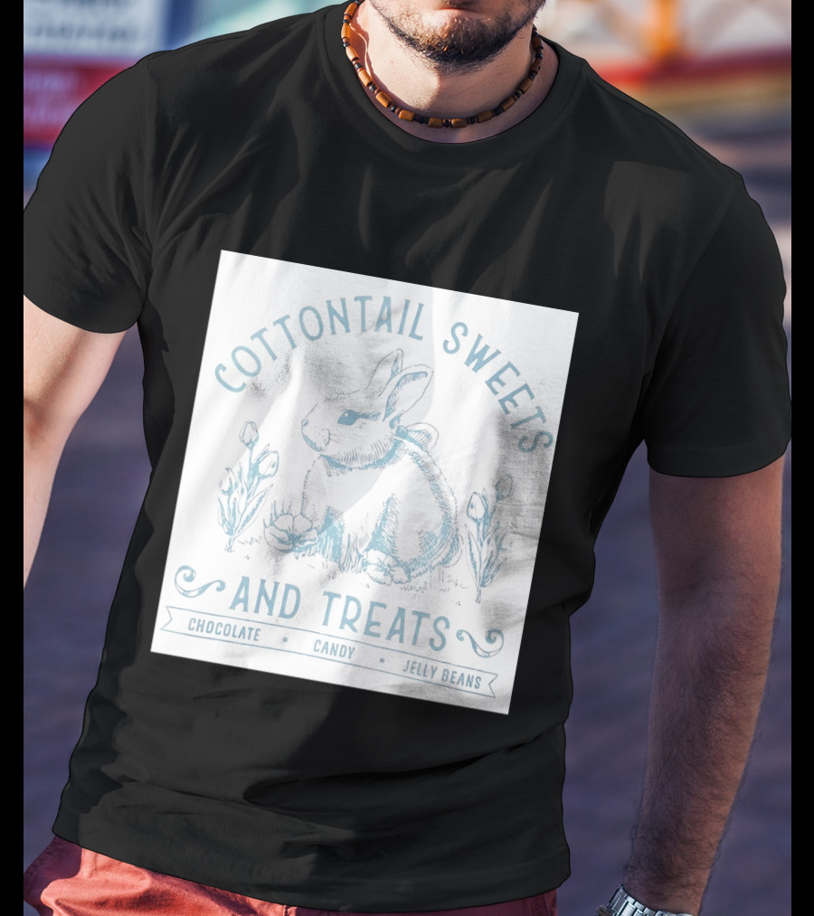 Cottontail Sweets And Treats Chocolate Candy Jelly Beans T-Shirt