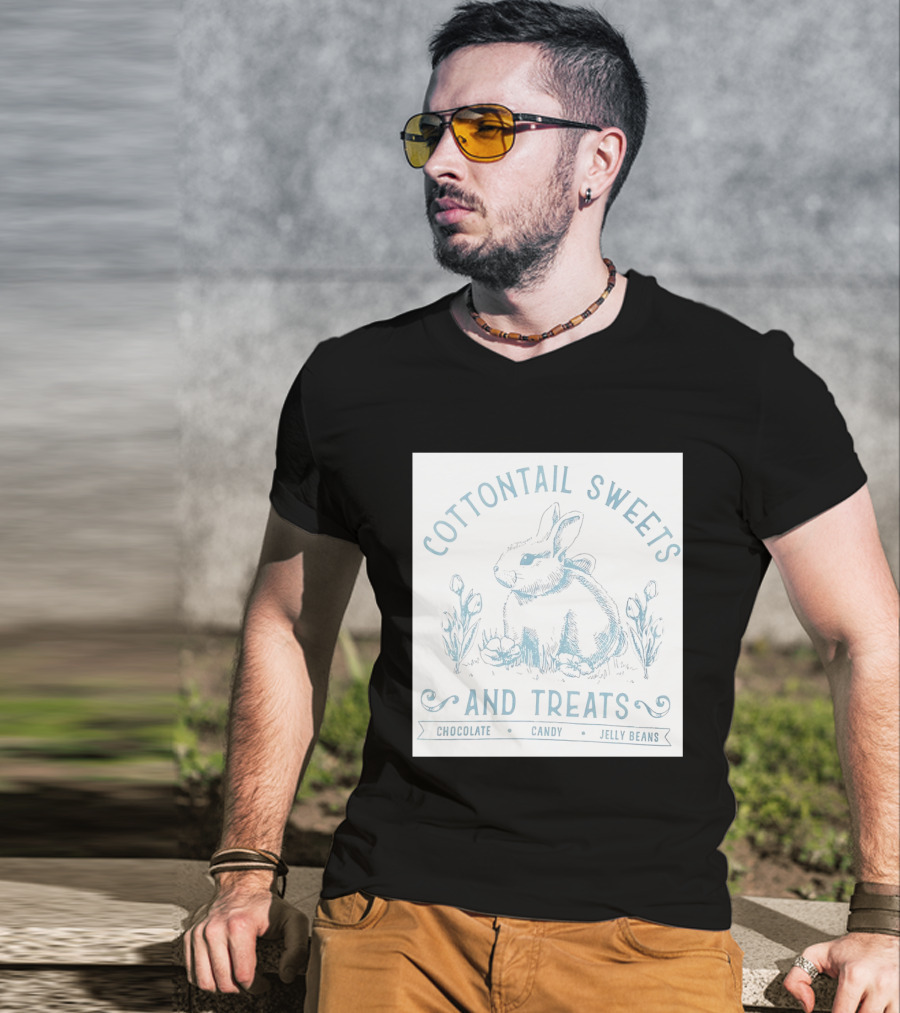 Cottontail Sweets And Treats Chocolate Candy Jelly Beans T-Shirt