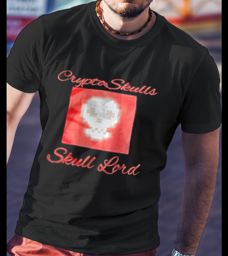 Crypto Skulls Skull Lord Pixel T-Shirt