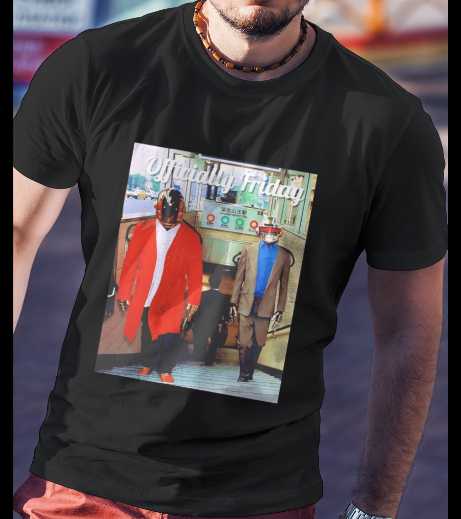 Daft Punk Officially Friday Tokyo Subway Entrance T-Shirt