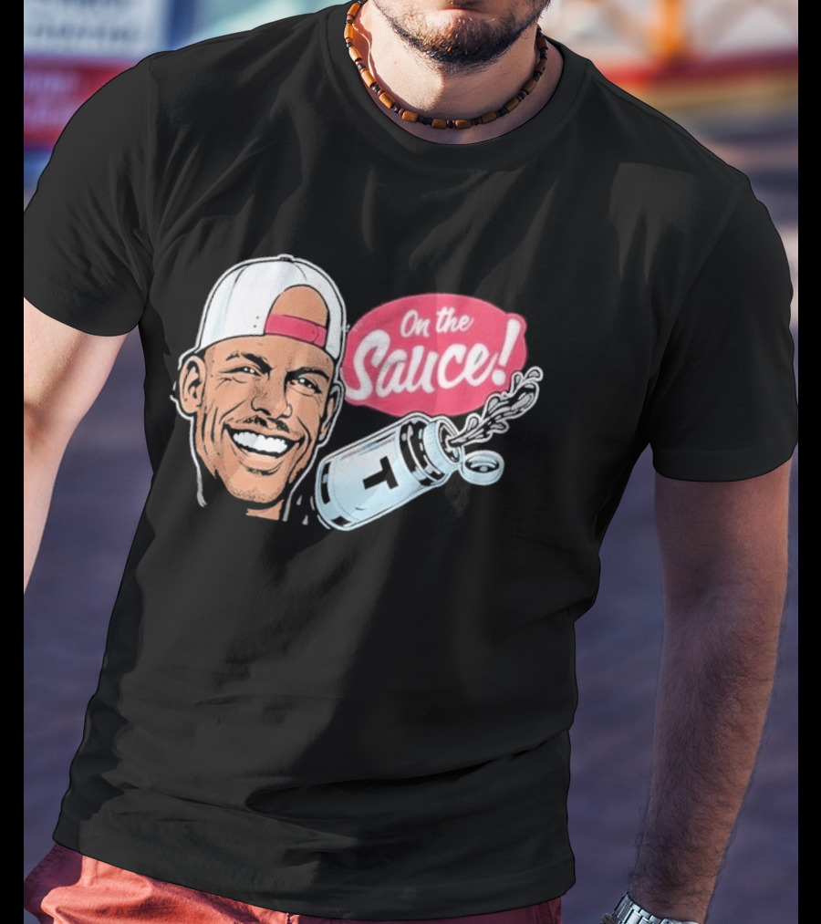 Joey Swoll On The Sauce Smiling Cartoon Character With Salt Shaker T-Shirt
