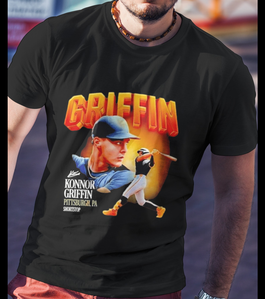 Griffin Pittsburgh Debut Konnor Baseball Shortstop Collage T-Shirt