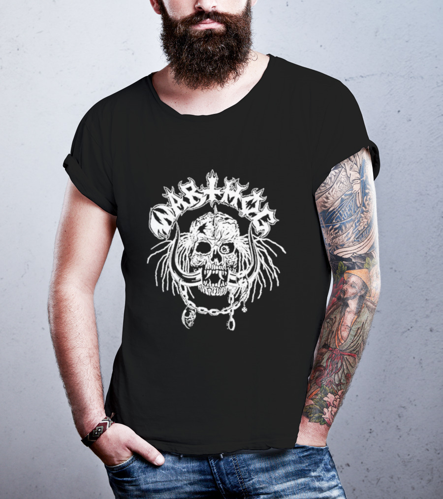 Lawrence W. Arthög Warthog Oskorei Skull Crown T-Shirt