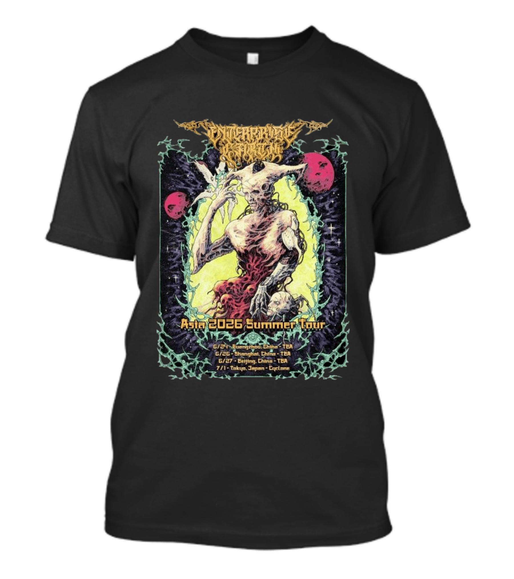 Enterprise Earth Asia 2026 Summer Tour Guangzhou Shanghai Beijing Tokyo Cyclone T-Shirt