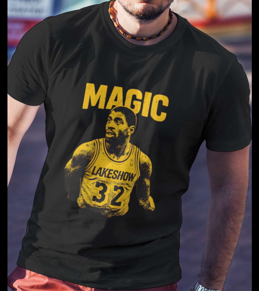 Magic Johnson Lakers Lakeshow 32 Basketball Legend T-Shirt