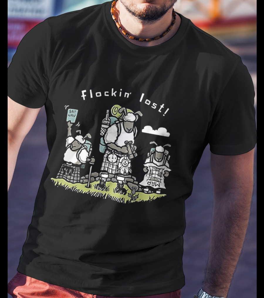 Flockin' Lost Sheep Camping Adventure T-Shirt