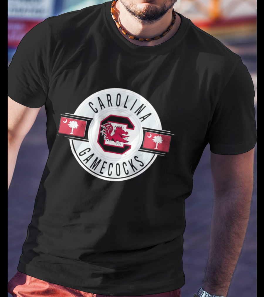 Carolina Gamecocks C Emblem Palmetto Crescent T-Shirt