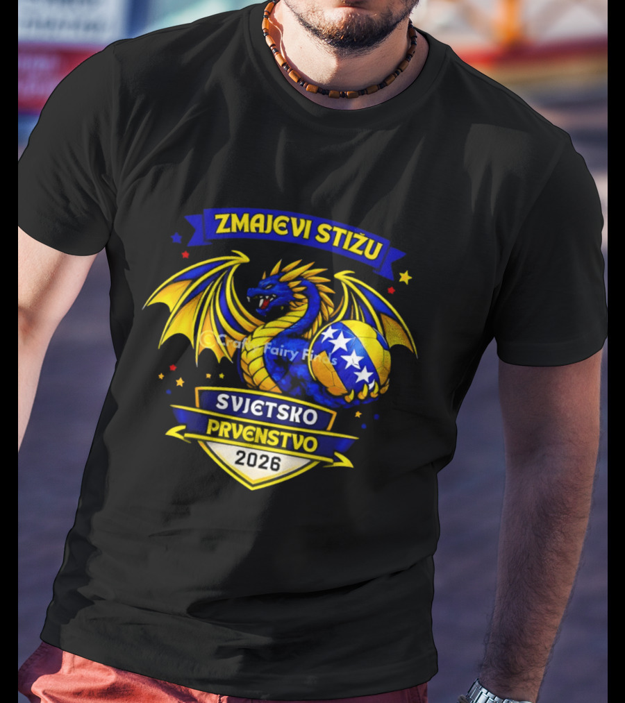 Zmajevi Stižu Svjetsko Prvenstvo 2026 Bosnian Soccer T-Shirt