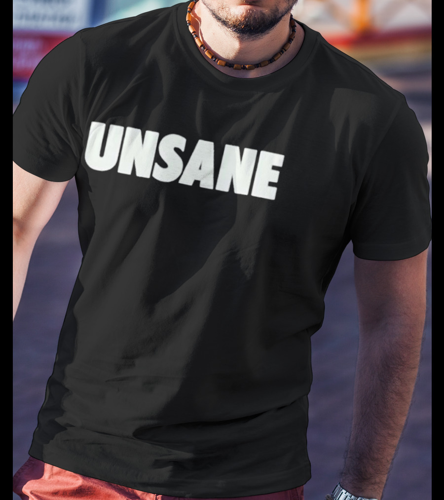 Travis Unsane Bold White T-Shirt