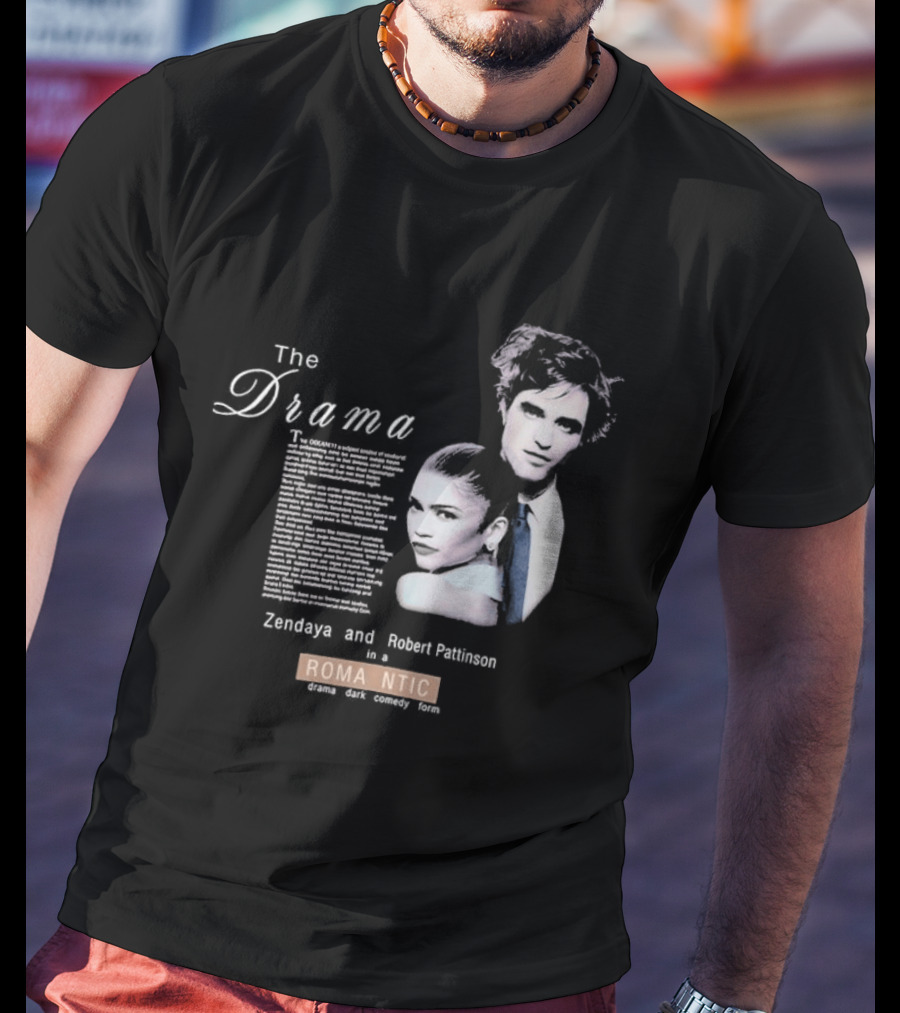 The Drama Zendaya And Robert Pattinson Romantic Fantasy 1980s T-Shirt