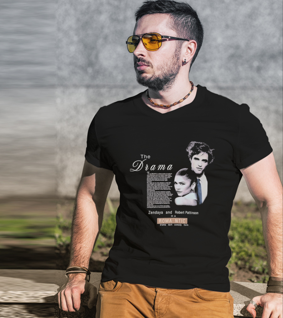 The Drama Zendaya And Robert Pattinson Romantic Fantasy 1980s T-Shirt