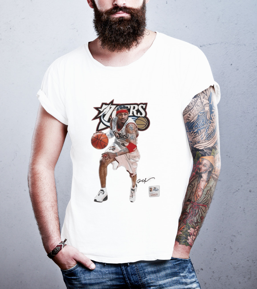 Allen Iverson Philadelphia 76ers Legendary Playmaker Basketball T-Shirt