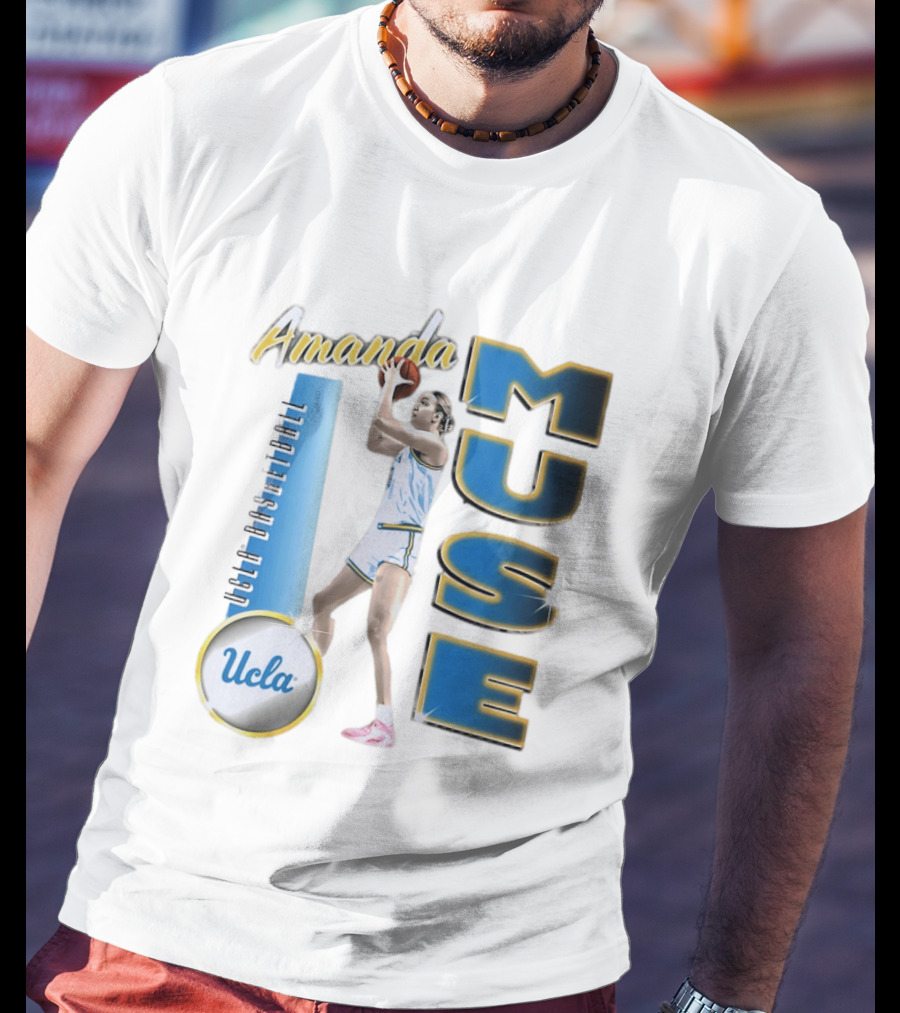 Amanda Muse UCLA Bruins Basketball Player Stylish Blue And Gold T-Shirt