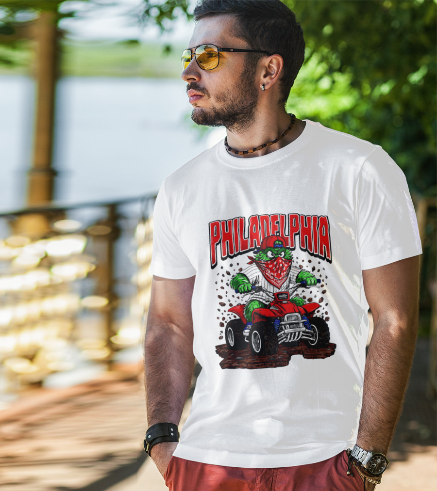 Philadelphia Phillies Born To Ride Phanatic ATV T-Shirt