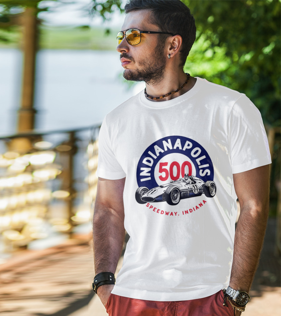 Indianapolis 500 Speedway Indiana Racing Car T-Shirt