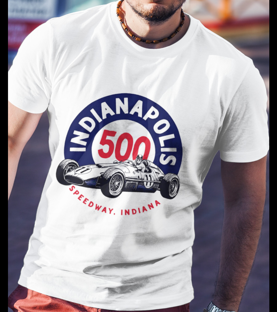 Indianapolis 500 Speedway Indiana Racing Car T-Shirt