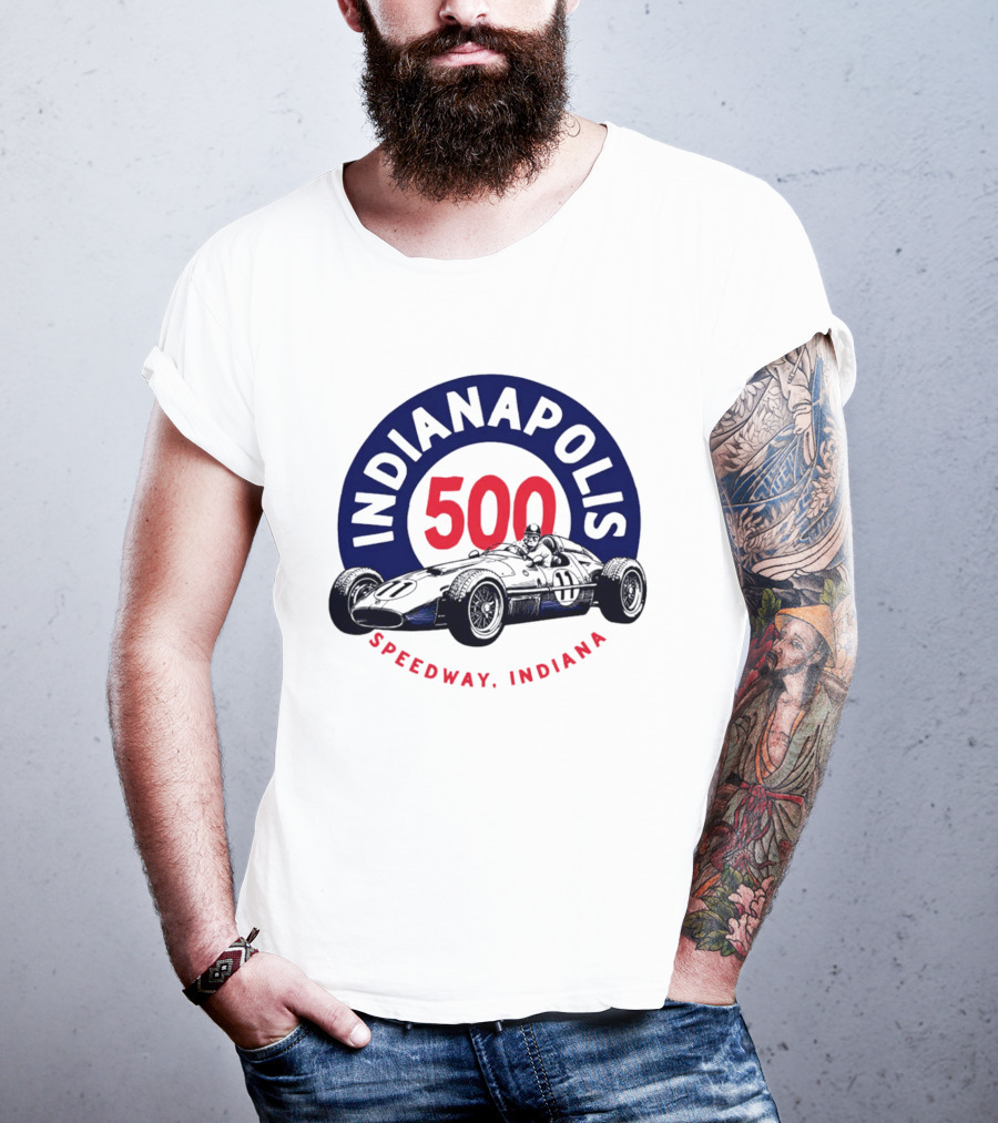 Indianapolis 500 Speedway Indiana Racing Car T-Shirt