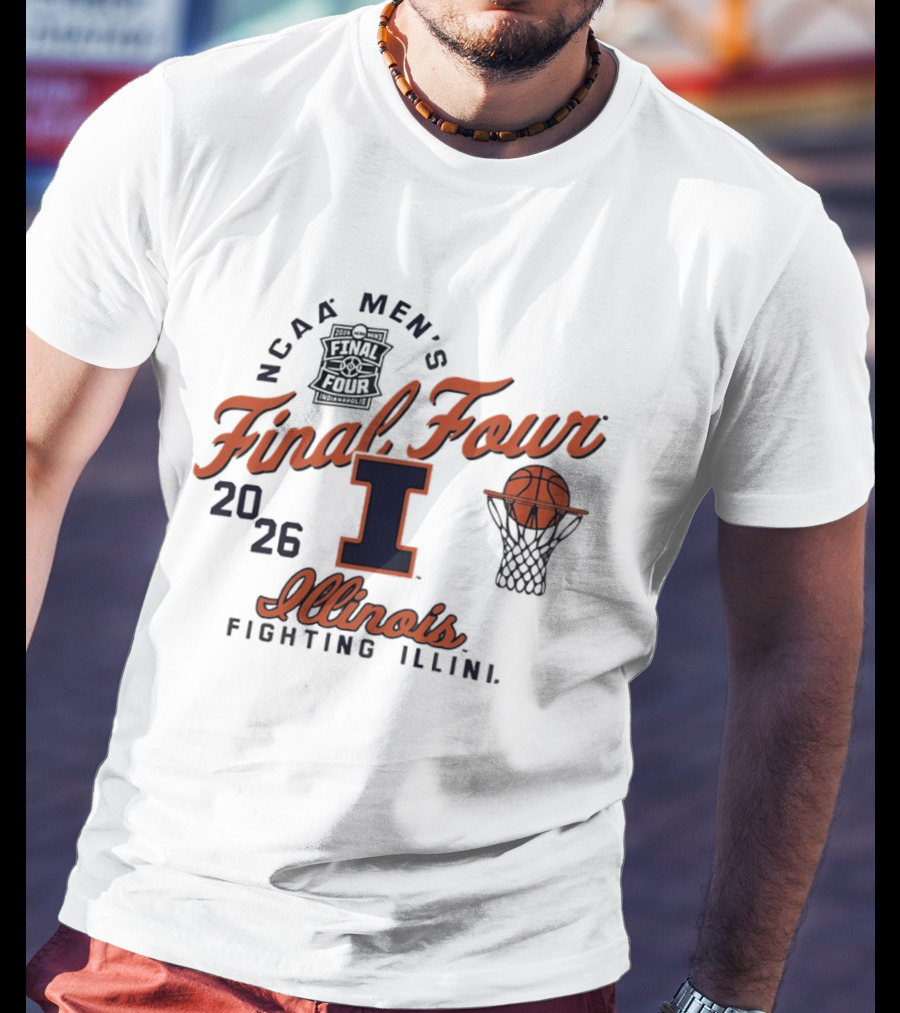 NCAA Men's Final Four Illinois Fighting Illini 2026 Basketball T-Shirt