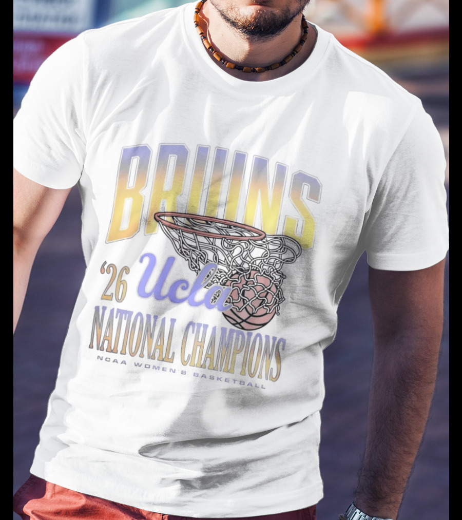 BRUINS UCLA '26 NATIONAL CHAMPIONS Basketball Hoop T-Shirt