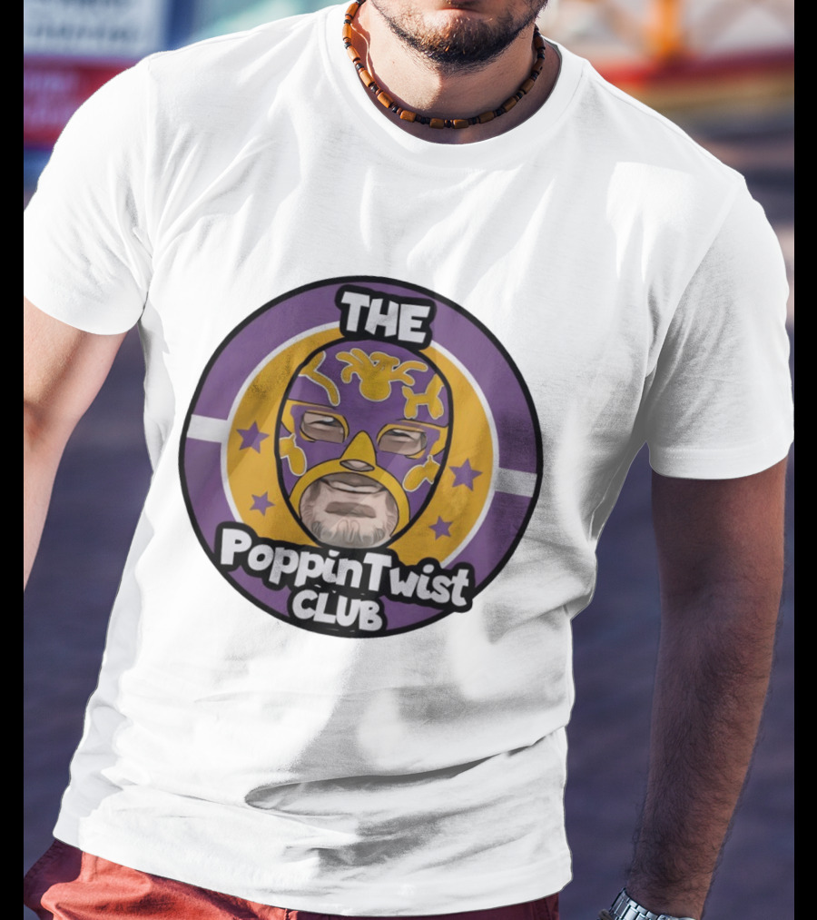 THE PoppinTwist Club Purple Masked Wrestler T-Shirt