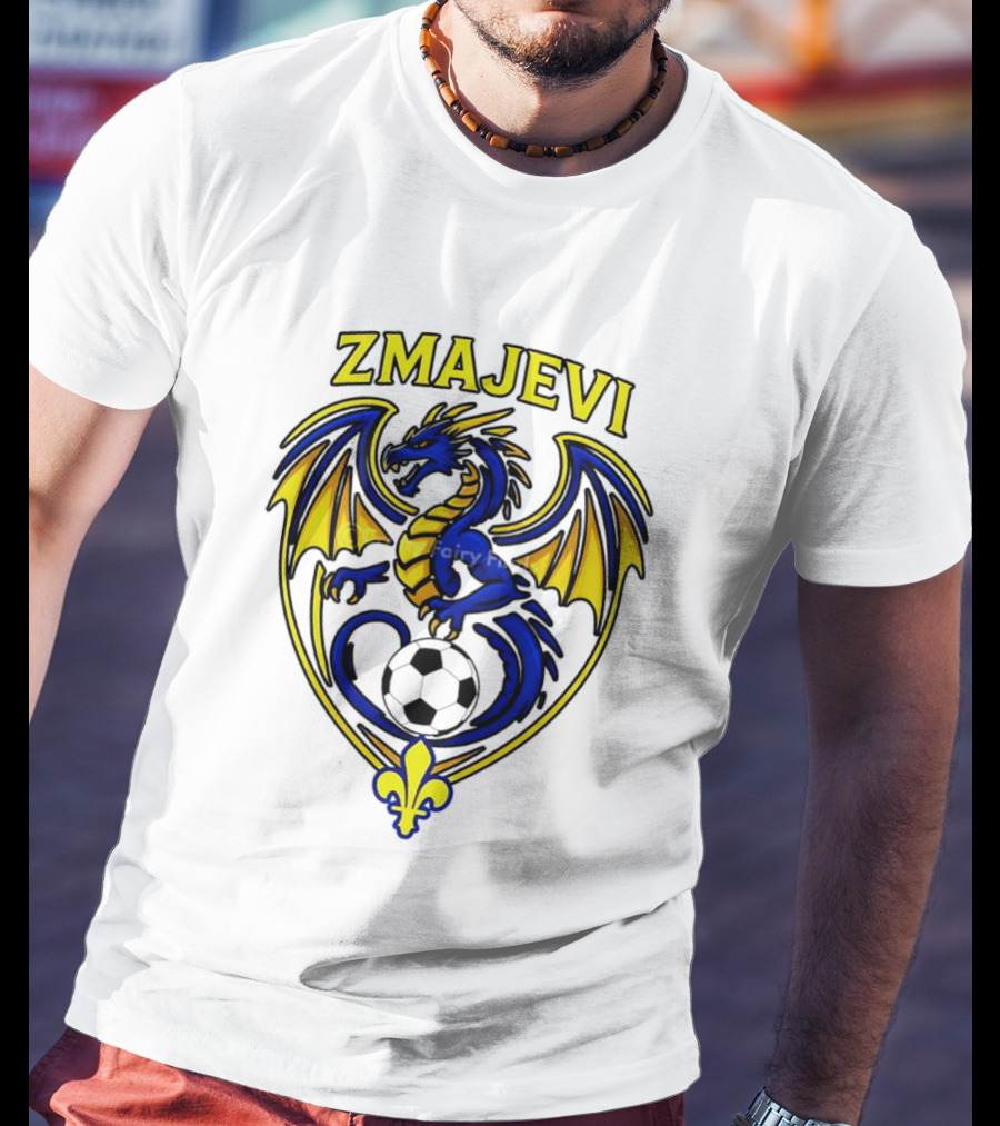Zmajevi Bosnian Soccer Bosanski Zmajevi Dragon Crest World Cup 2026 T-Shirt