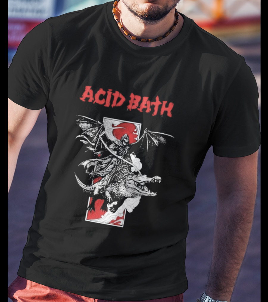 Acid Bath Band Red Alligator Wall T-Shirt