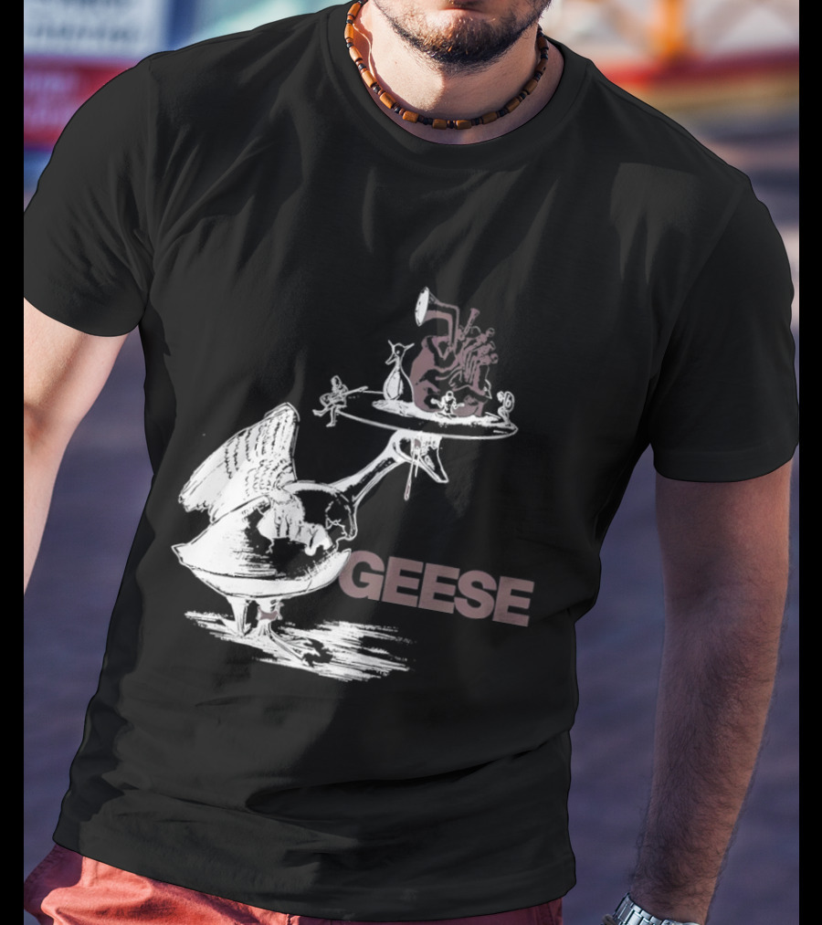 Geese Heart Platter Goose Head T-Shirt