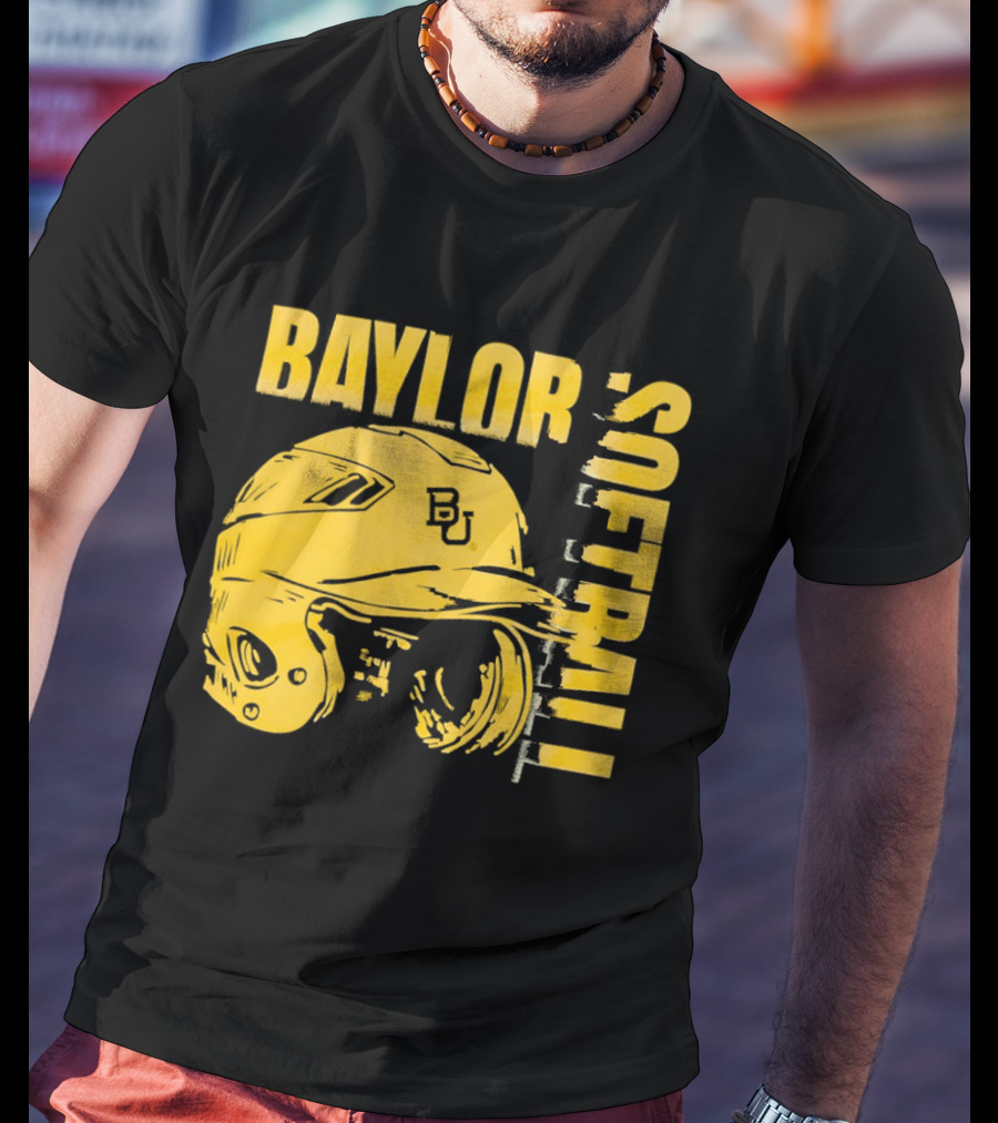 Baylor Softball BU Helmet T-Shirt