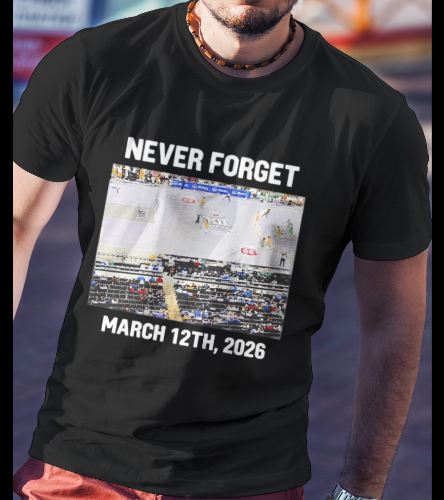 Big 12 Never Forget March 12th 2026 Basketball Court Event T-Shirt