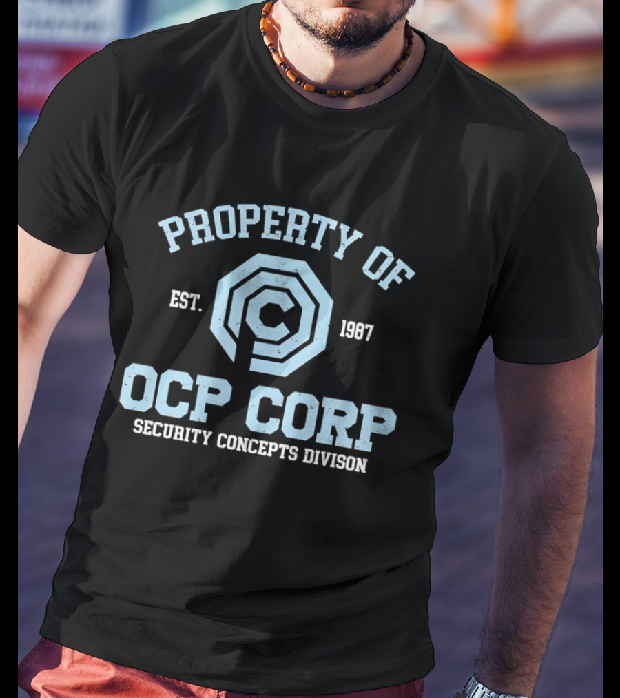 Property Of OCP Corp Security Concepts Division Est 1987 RoboCop Omni Consumer Products T-Shirt