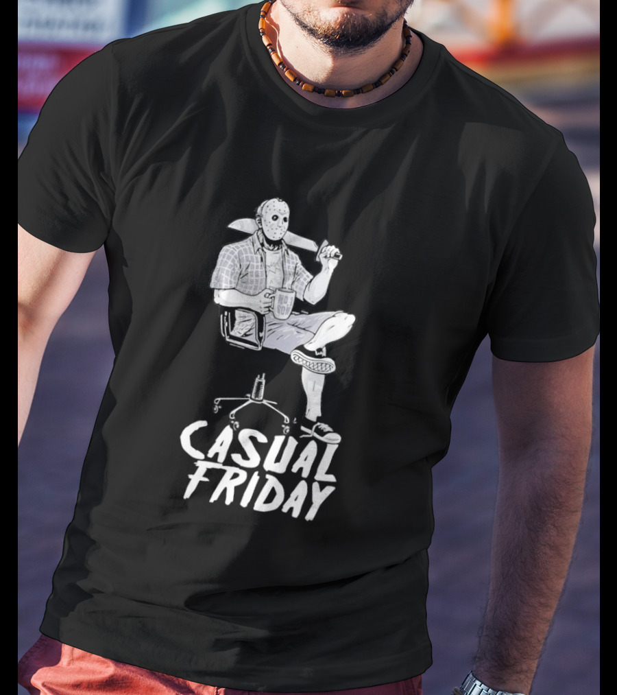 Jason Voorhees No Soi Casual Friday The 13th T-Shirt
