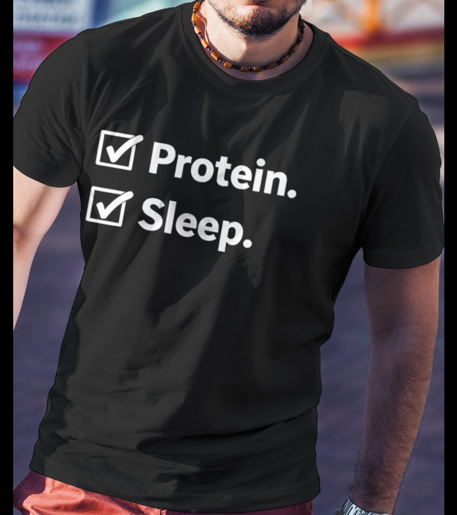 Checkbox Checklist Protein Sleep T-Shirt