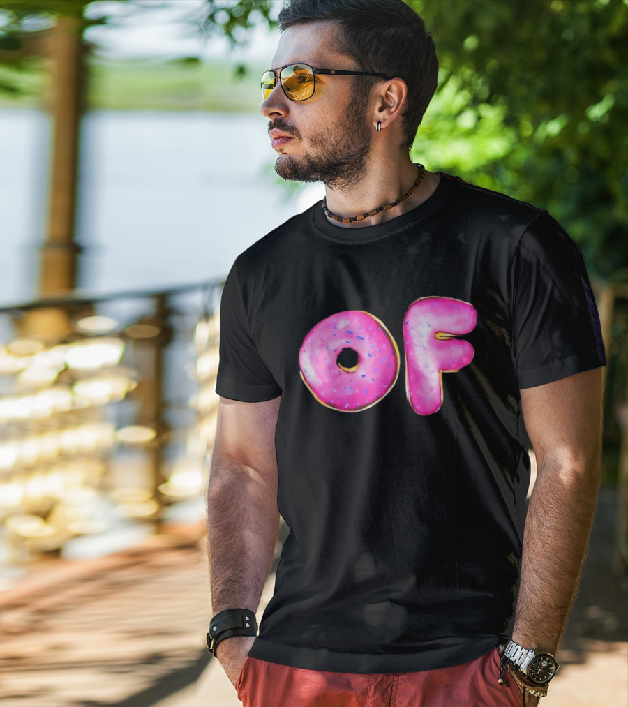 Donut Design OF Pink Sprinkles T-Shirt
