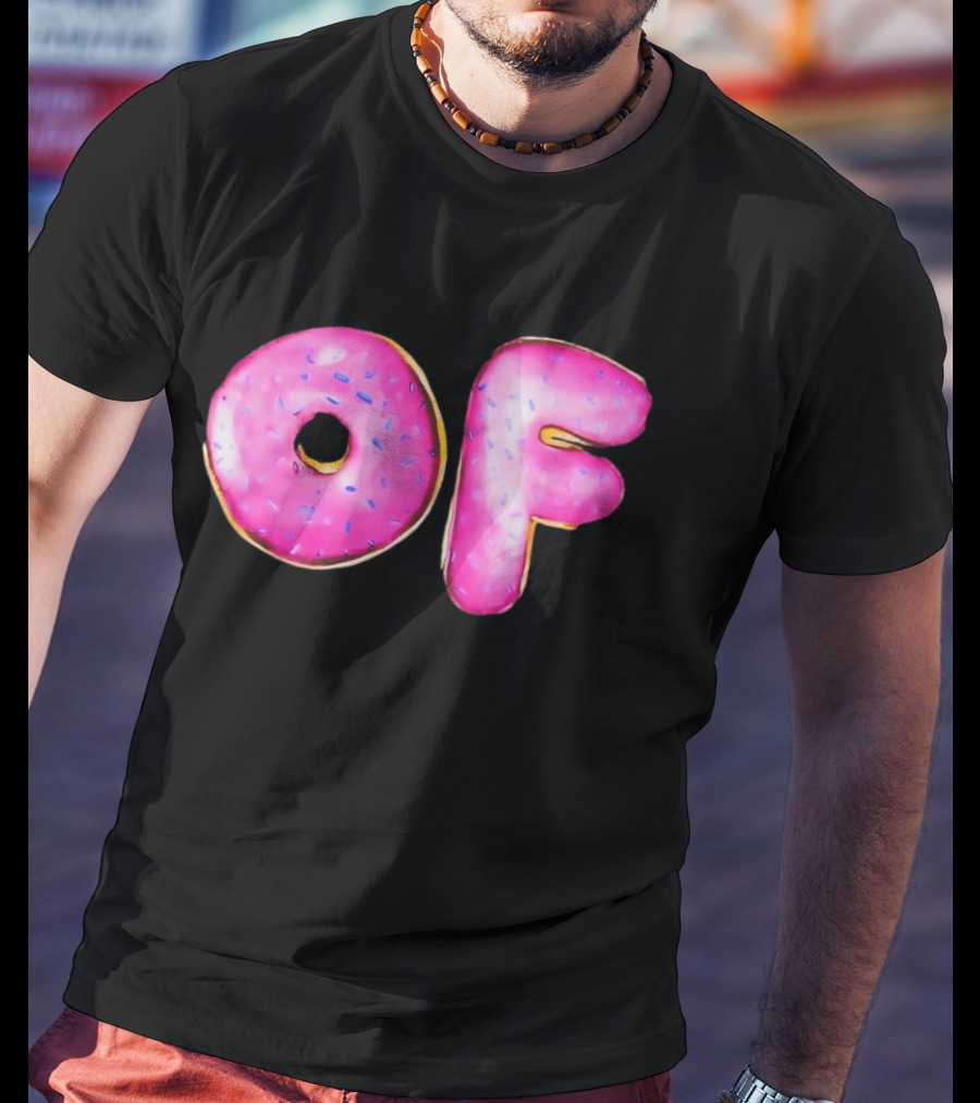 Donut Design OF Pink Sprinkles T-Shirt