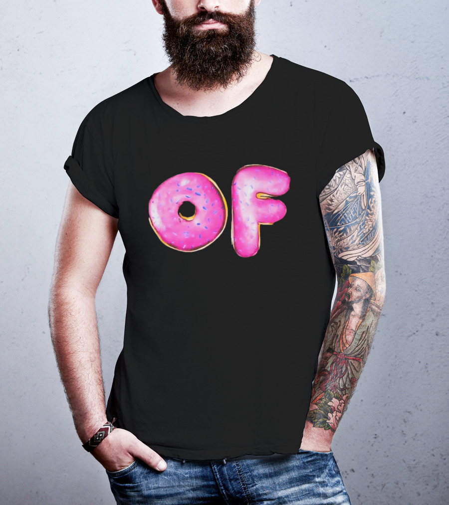 Donut Design OF Pink Sprinkles T-Shirt