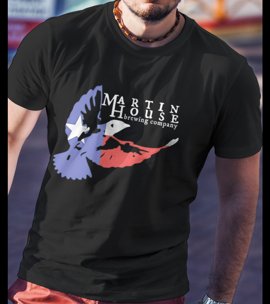 Martin House Brewing Company Texas Flag Bird T-Shirt