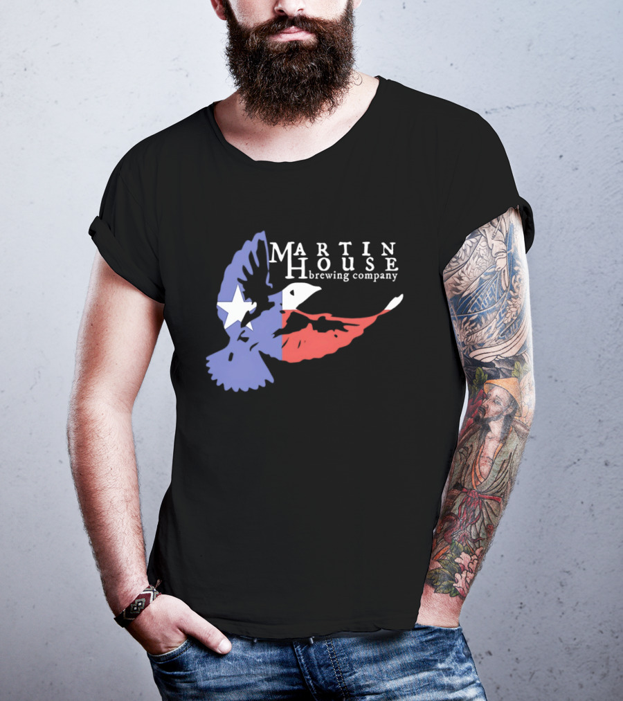 Martin House Brewing Company Texas Flag Bird T-Shirt