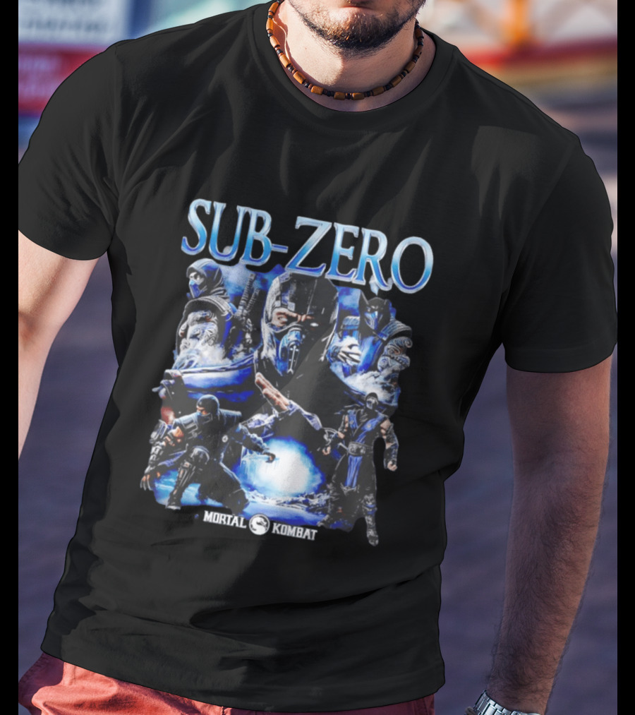 Mortal Kombat Sub Zero Iconic Character Collage T-Shirt