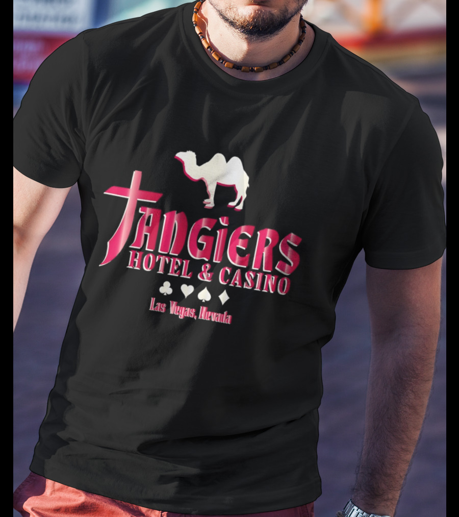 Tangiers Hotel And Casino Las Vegas Nevada Camel Logo Playing Cards T-Shirt