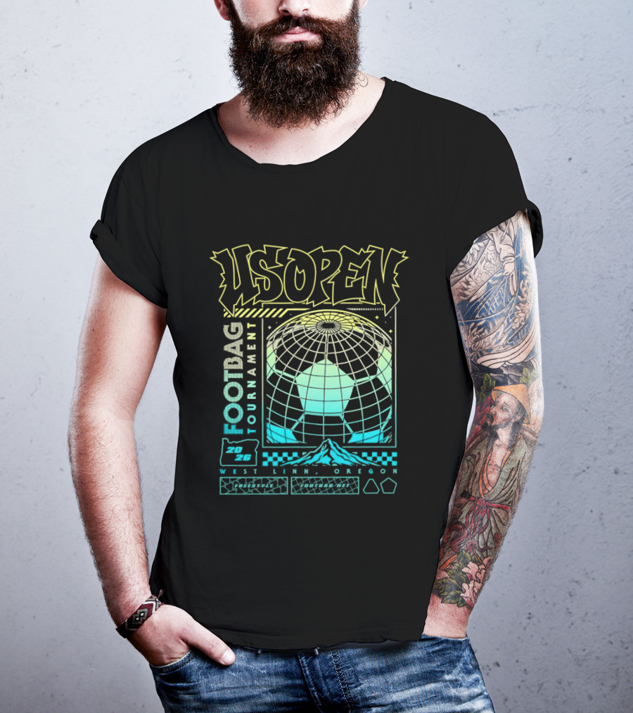 US Open Footbag Tournament 2026 West Linn Oregon Event T-Shirt