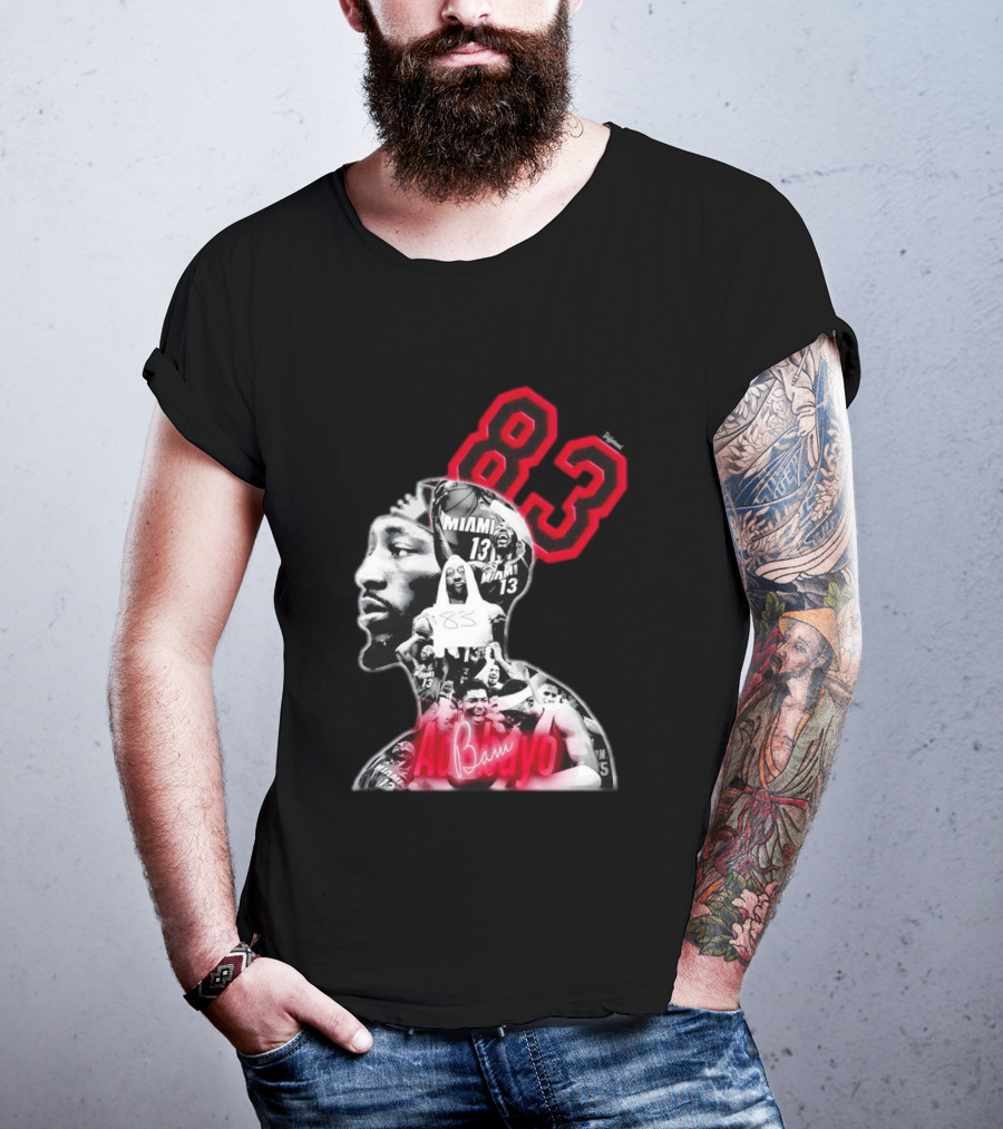 Bam Adebayo 83 Miami Heat 13 NBA Basketball T-Shirt