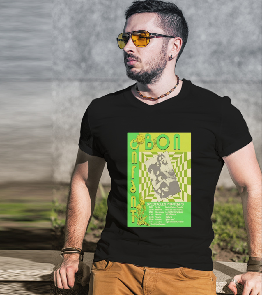 Bon Enfant Spectacles Printemps 2026 Tour Verdun Montréal Sherbrooke Warwick Toronto Gatineau Lavaltire T-Shirt
