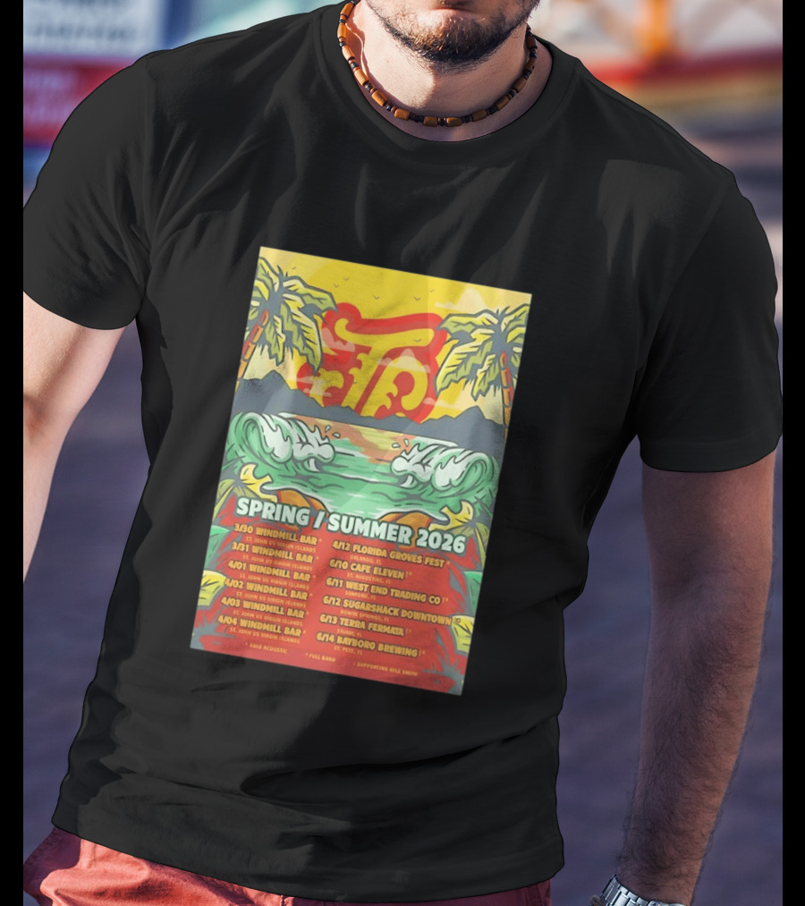 Joey Calderaio Spring Summer 2026 Tour Dates And Locations T-Shirt