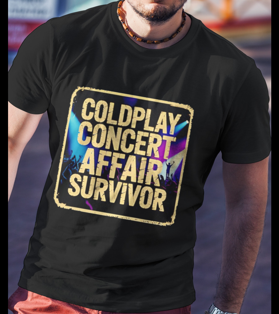 Coldplay Concert Affair Survivor Vibrant Lights Music Festival T-Shirt