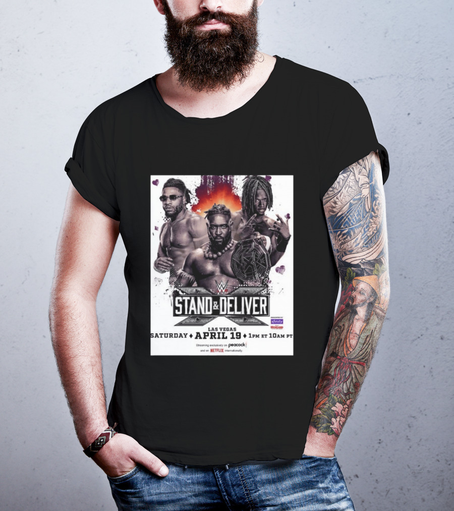Trick Williams Jevon Evans WWE Stand And Deliver Las Vegas April 19 2025 Event T-Shirt